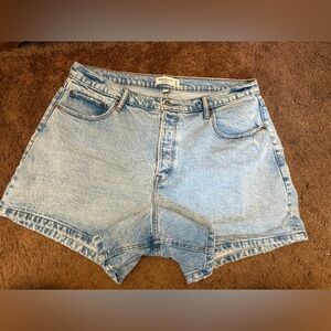 Abercrombie & Fitch Light Blue Jean Shorts